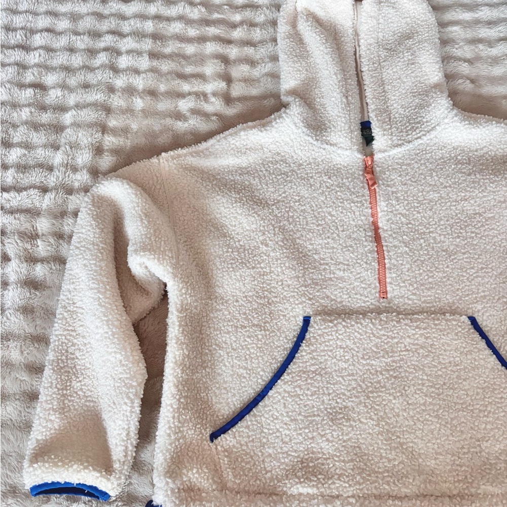 Cozy White Sherpa zip up Hoodie